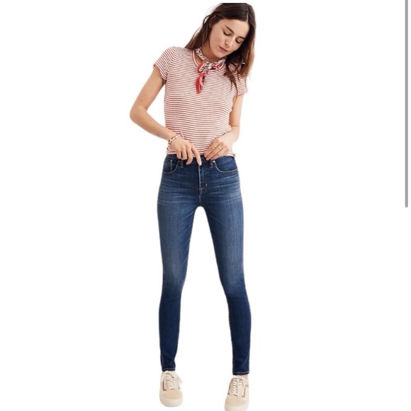 Madewell Denim - Madewell 10” High Riser Skinny‎ Skinny Jeans Size 24
